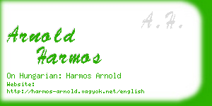 arnold harmos business card